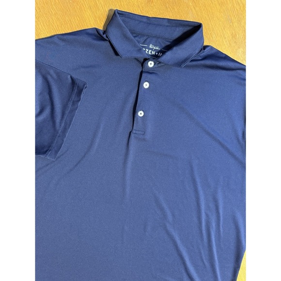 Mizzen+Main Other - Mizzen + Main Performance Stretch Polo Shirt Short Sleeve Navy Men's XL